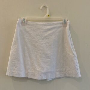 Abercrombie white linen skort